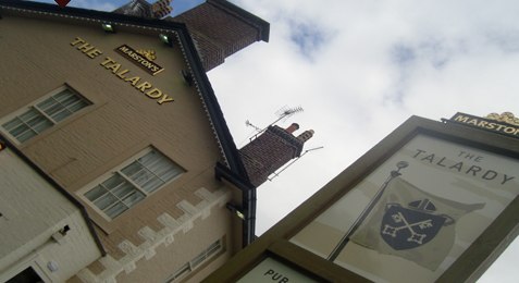 The exterior of the Talardy Hotel